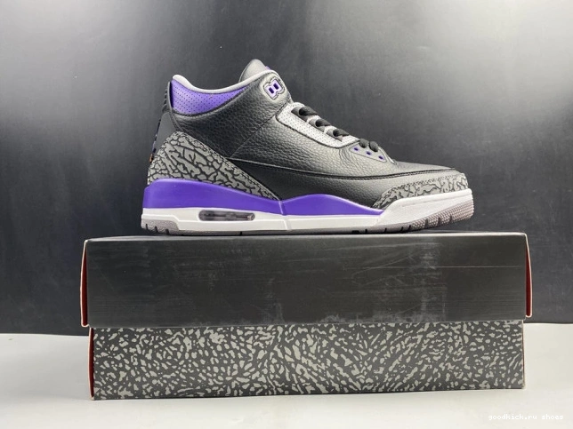 Rep 050 Court Black Jordan Retro CT8532 Purple 3 Air 0701